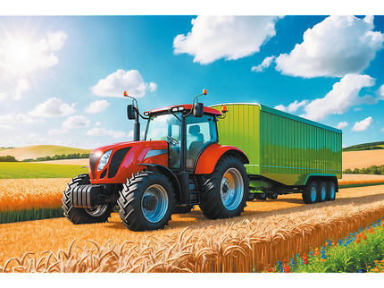 TREFL Pusle traktor, 100 osa