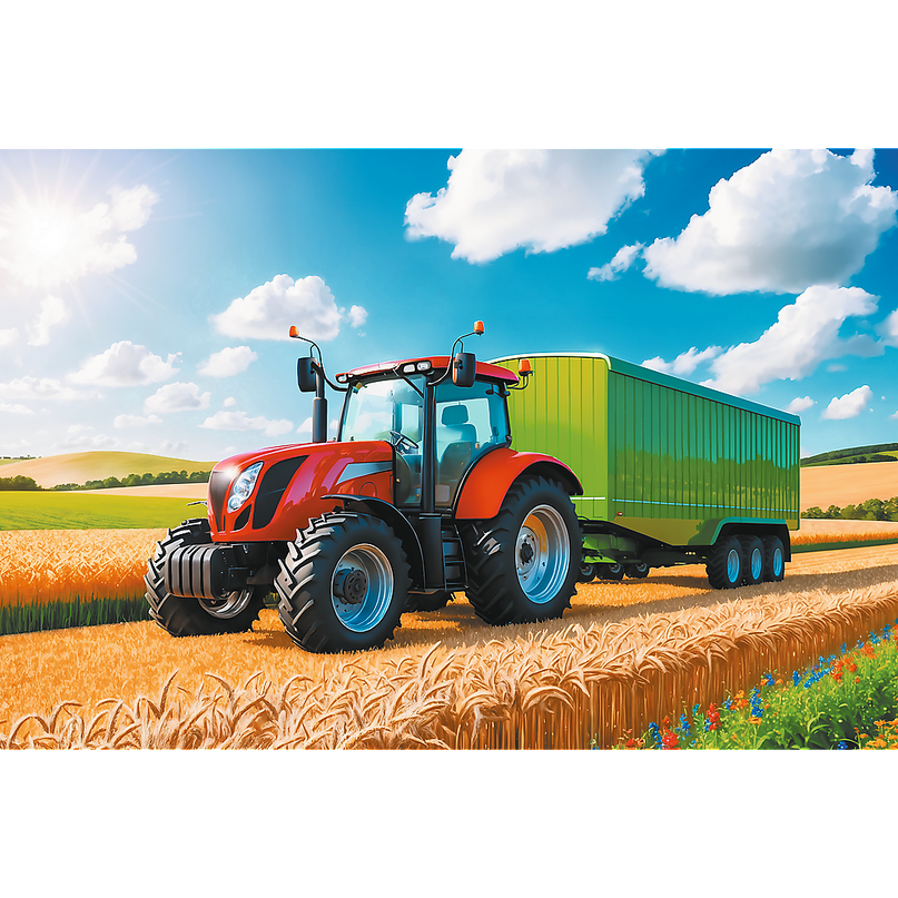 TREFL Pusle traktor, 100 osa