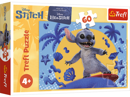 TREFL DISNEY STITCH pusle Lõbus päev koos Stitchiga, 60 osa