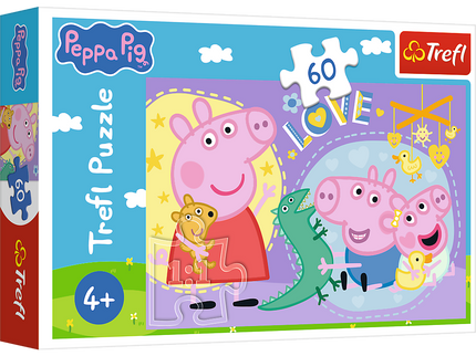 TREFL PEPPA PIG Pusle Põrsas Peppa, 60 osa