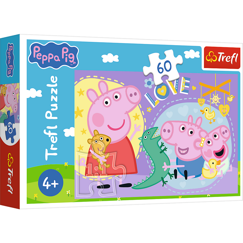 TREFL PEPPA PIG Pusle Põrsas Peppa, 60 osa