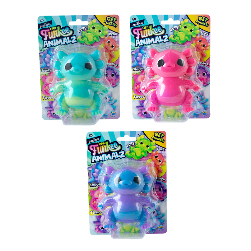 Stressimänguasi Funkee Animalz Aksolotl