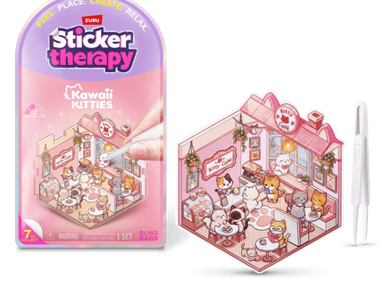 STICKER THERAPY Kawaii Kitties kleepsud, 80 tk