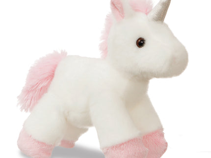 AURORA Fancy Pals Pehme mänguasi Vikerkaare Ükssarvik kandekotis, 17 cm