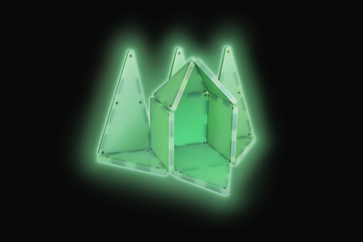 MAGNA-TILES Magnetkonstruktori komplekt Glow, 16 osa