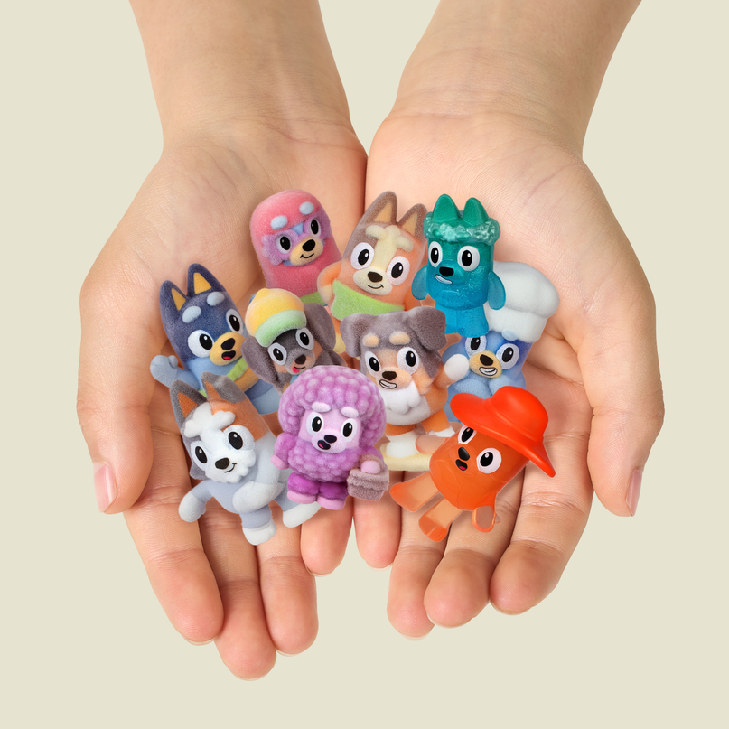 BLUEY Fuzzies figuur, 5 cm