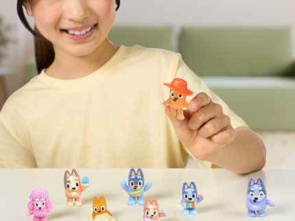 BLUEY Fuzzies figuur, 5 cm
