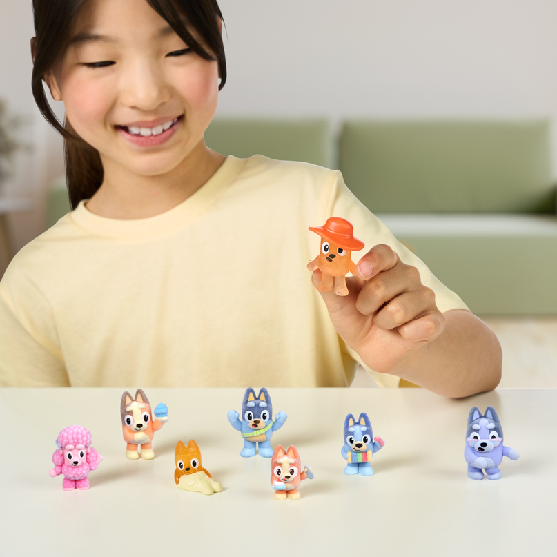 BLUEY Fuzzies figuur, 5 cm