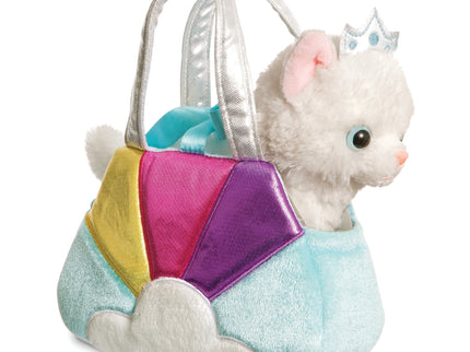 AURORA Fancy Pals pehme mänguasi kass sinises kandekotis, 20 cm