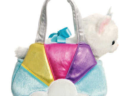 AURORA Fancy Pals pehme mänguasi kass sinises kandekotis, 20 cm