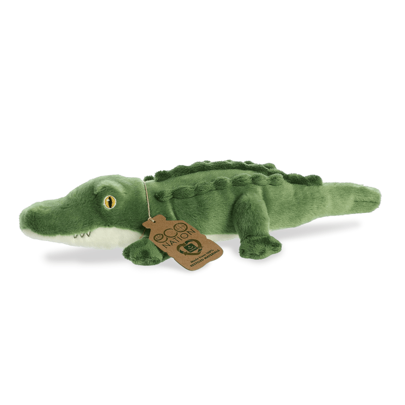 AURORA Eco Nation pehme mänguasi alligaator, 35 cm