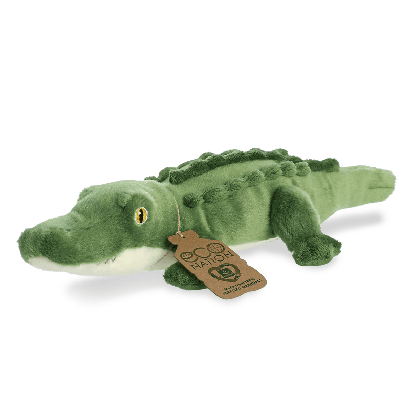 AURORA Eco Nation pehme mänguasi alligaator, 35 cm