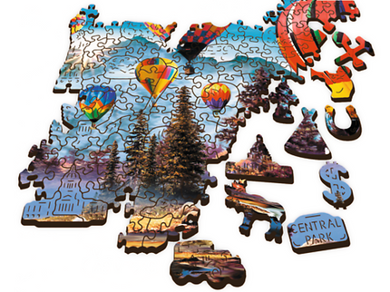 TREFL puidust pusle Värvilised õhupallid, 1000 osa