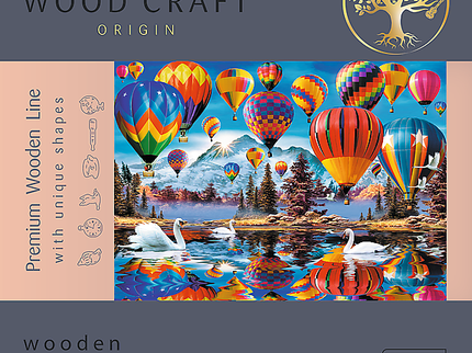 TREFL puidust pusle Värvilised õhupallid, 1000 osa