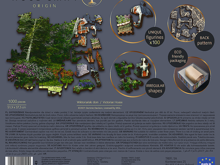 TREFL puidust pusle Viktooria stiilis majake, 1000 osa