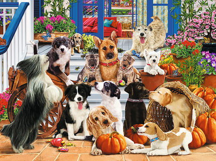 TREFL puidust pusle Koerad, 1000 osa