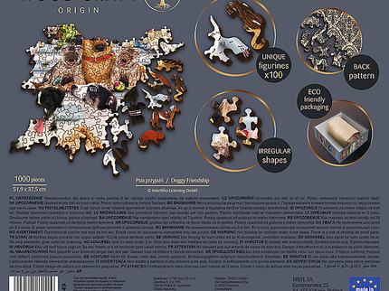 TREFL puidust pusle Koerad, 1000 osa