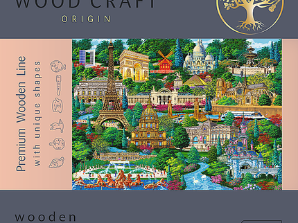 TREFL puidust pusle Kuulsad kohad - Prantsusmaa, 1000 osa