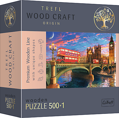 TREFL Puidust pusle Westminster, Big Ben, London, 500 osa