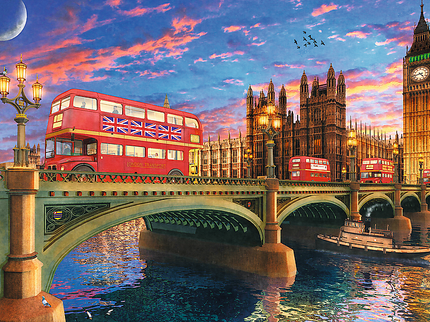 TREFL Puidust pusle Westminster, Big Ben, London, 500 osa