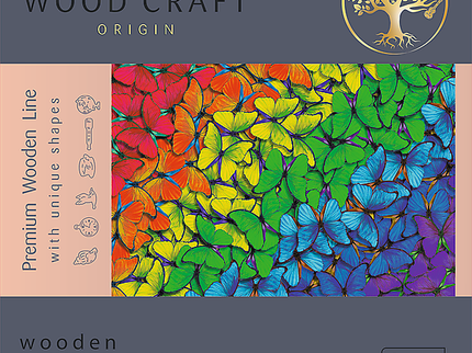 TREFL puidust pusle Värvilised liblikad, 500 osa