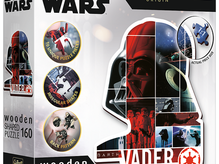 TREFL STAR WARS Puidust pusle Darth Vader, 160 osa