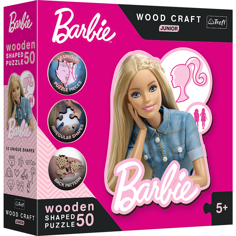 TREFL BARBIE Puidust pusle, 50 osa
