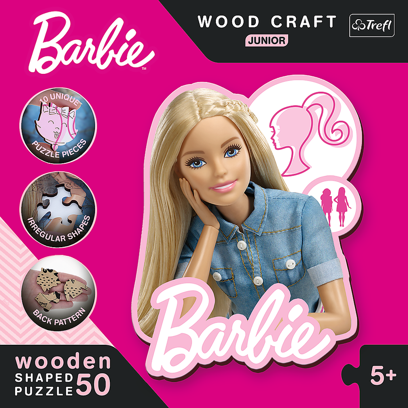 TREFL BARBIE Puidust pusle, 50 osa