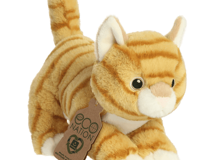 AURORA Eco Nation pehme mänguasi oranž kass, 15 cm