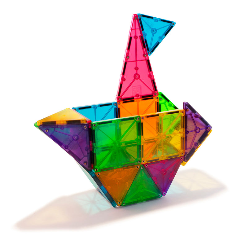 MAGNA-TILES Magnetkonstruktori komplekt Clear colors, 32 osa