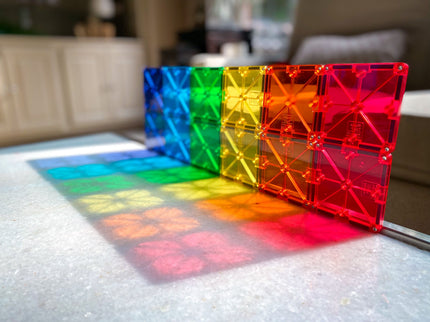 MAGNA-TILES Magnetkonstruktori komplekt Clear colors, 32 osa