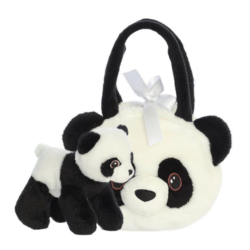 AURORA Fancy Pals pehme mänguasi panda kotis, 20 cm