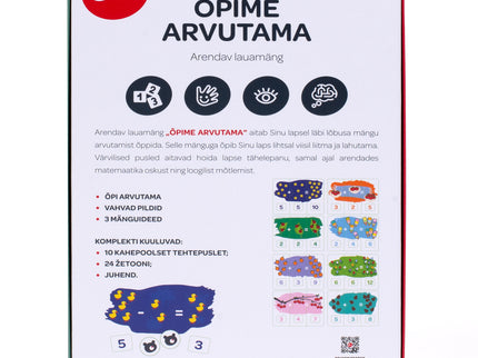 bo. arendav lauamäng "Õpime arvutama" (eesti keeles)