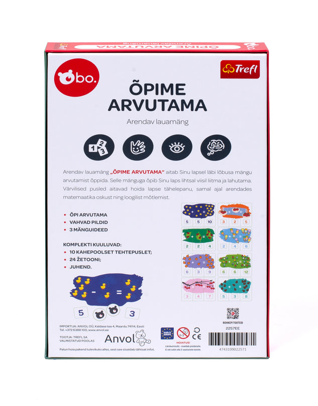 bo. arendav lauamäng "Õpime arvutama" (eesti keeles)