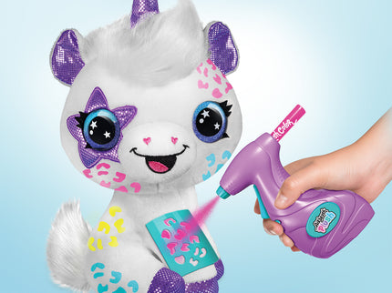 AIRBRUSH PLUSH Pehme mänguasi õhupintsliga Ükssarvik, 25 cm