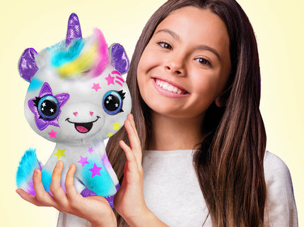 AIRBRUSH PLUSH Pehme mänguasi õhupintsliga Ükssarvik, 25 cm