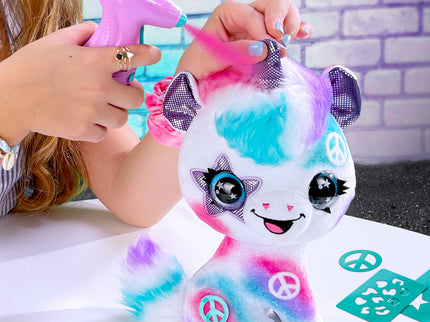 AIRBRUSH PLUSH Pehme mänguasi õhupintsliga Ükssarvik, 25 cm
