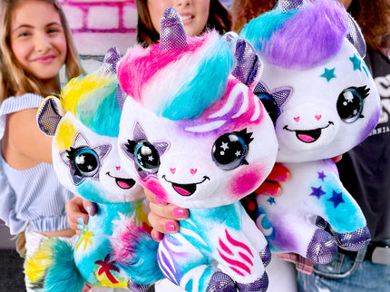 AIRBRUSH PLUSH Pehme mänguasi õhupintsliga Ükssarvik, 25 cm