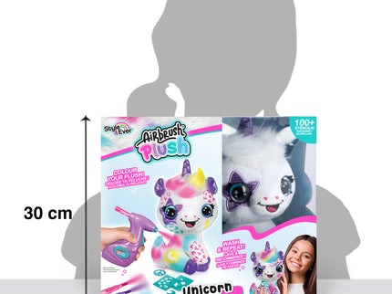 AIRBRUSH PLUSH Pehme mänguasi õhupintsliga Ükssarvik, 25 cm