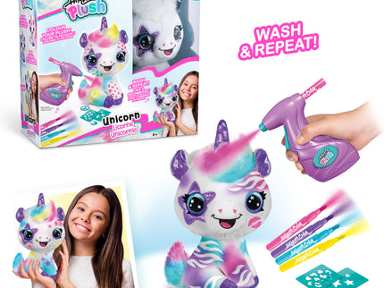 AIRBRUSH PLUSH Pehme mänguasi õhupintsliga Ükssarvik, 25 cm