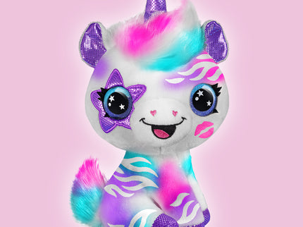 AIRBRUSH PLUSH Pehme mänguasi õhupintsliga Ükssarvik, 25 cm