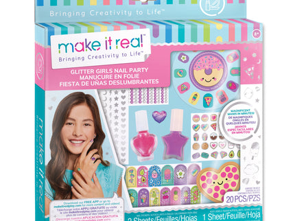 MAKE IT REAL Sädelev Maniküürikomplekt Glitter Girls Nail Party