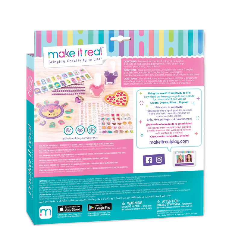 MAKE IT REAL Sädelev Maniküürikomplekt Glitter Girls Nail Party