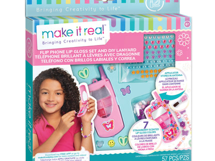 MAKE IT REAL Käevõru valmistamine ja huuleläike komplekt Klapptelefon