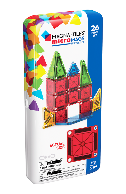 MAGNA-TILES Micromags reisikomplekt, 26 osa