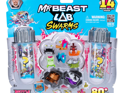 MRBEAST LAB Swarms figuurid tuubis  14 tk, 2,5 cm