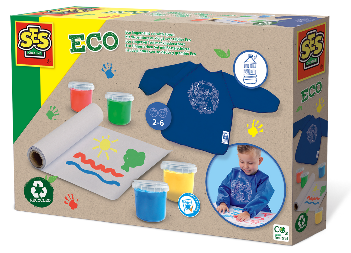 SES ECO Sõrmevärvide komplekt põllega