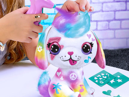 AIRBRUSH PLUSH Pehme mänguasi õhupintsliga Kutsikas, 26 cm