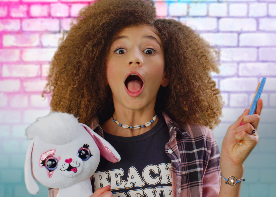 AIRBRUSH PLUSH Pehme mänguasi õhupintsliga Kutsikas, 26 cm