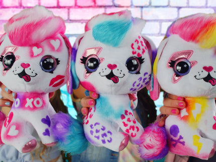 AIRBRUSH PLUSH Pehme mänguasi õhupintsliga Kutsikas, 26 cm